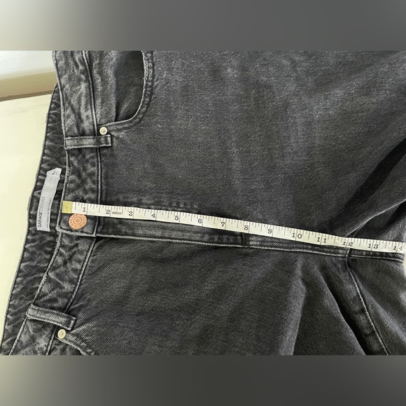 Black Lightly Distressed 90’s Straight Leg Garage Jeans - Picture 6 of 9